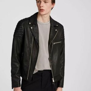 AllSaints Callahan Leather Jacket - S
